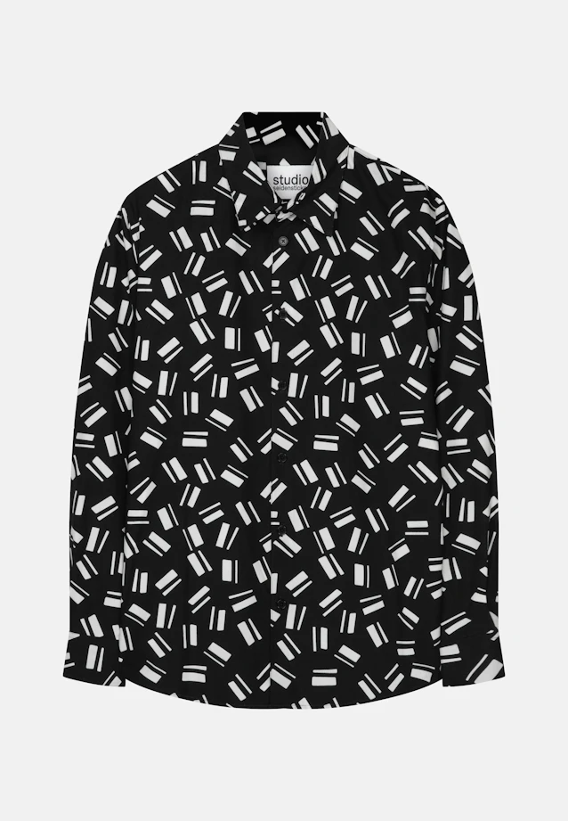 Regular Casual Hemd Druck in Dunkelblau |  Seidensticker Onlineshop