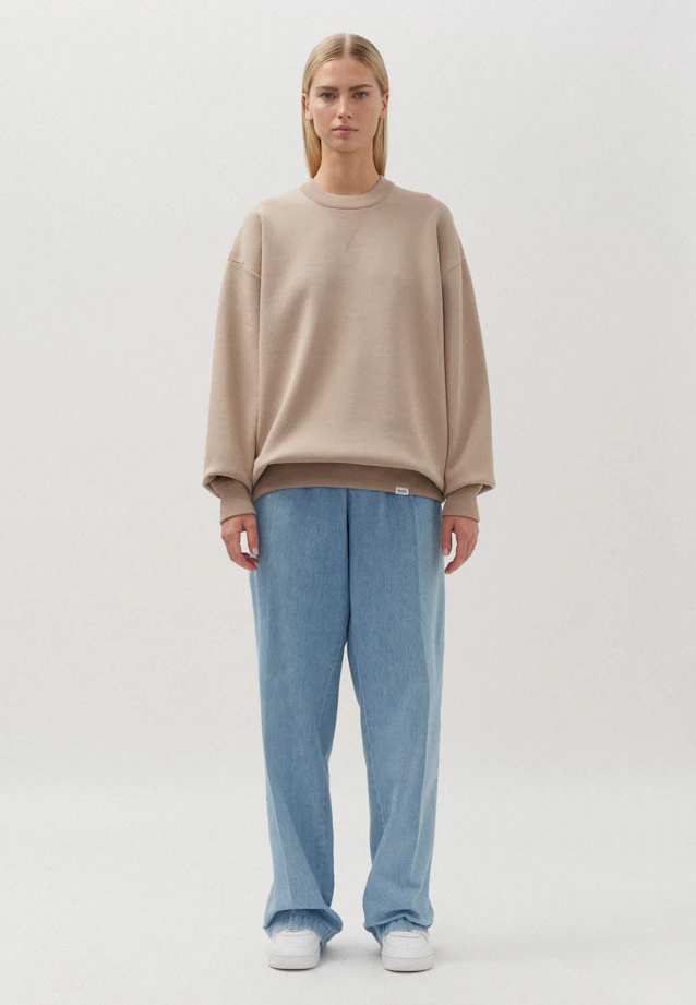 Crew Neck Pullover Uni in Brown |  Seidensticker Onlineshop