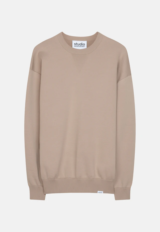 Crew Neck Pullover Uni in Brown |  Seidensticker Onlineshop