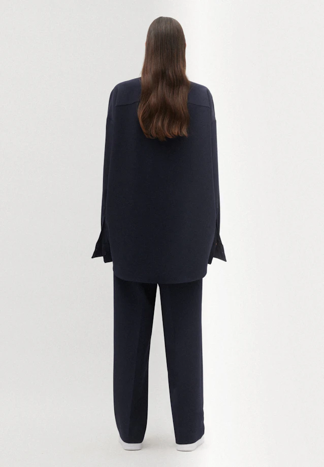 Oversized Casual Hemd Uni in Dunkelblau |  Seidensticker Onlineshop