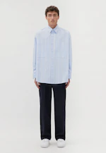 Oversized Casual Shirt Stripes in Light Blue |  Seidensticker Onlineshop