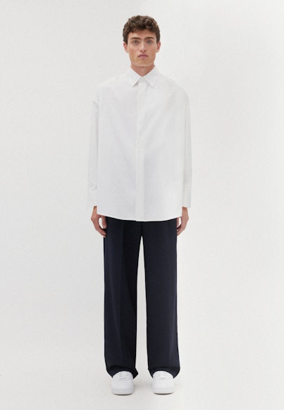 Oversized Casual Shirt Uni in White |  Seidensticker Onlineshop
