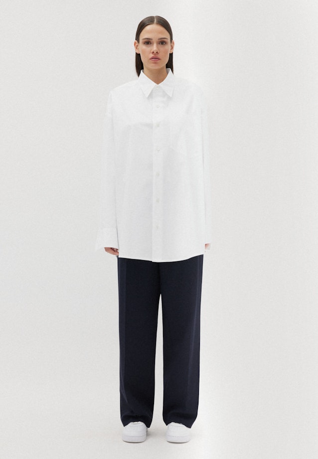 Twill Casual Hemd in Oversized mit Kentkragen in Weiß | Seidensticker Onlineshop