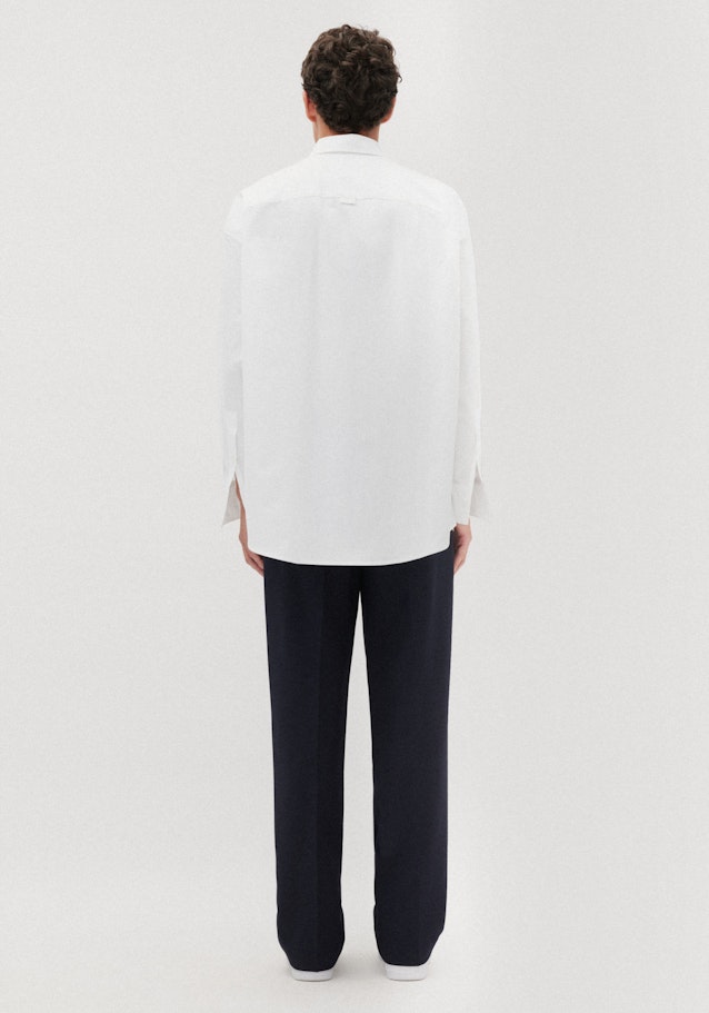 Twill Casual Hemd in Oversized mit Kentkragen in Weiß |  Seidensticker Onlineshop