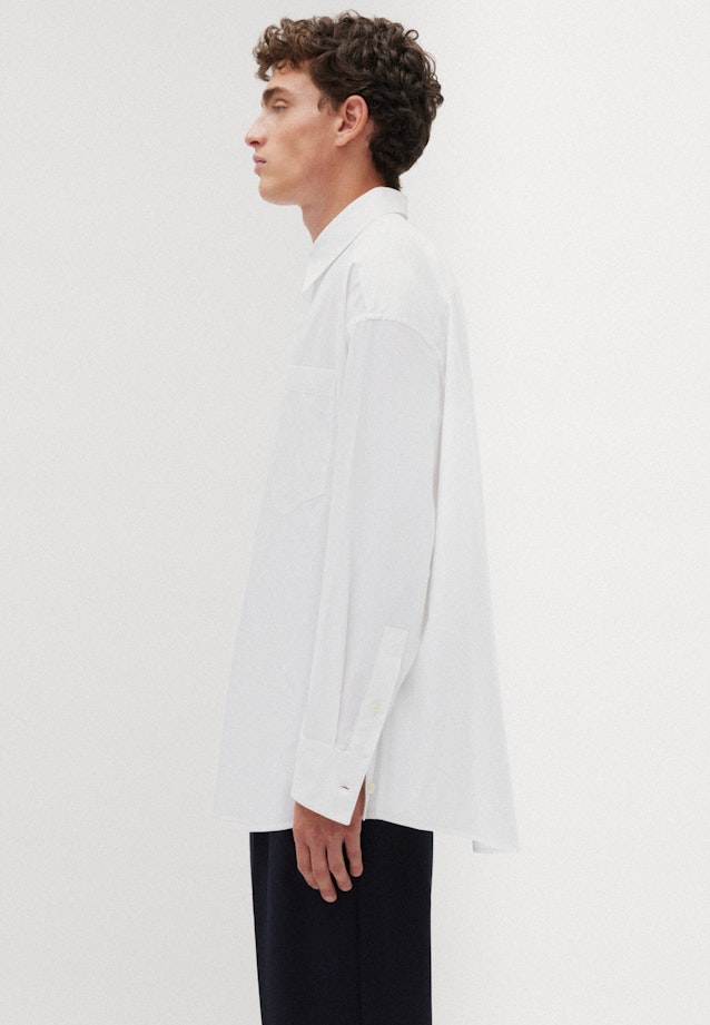 Kragen Casual Hemd Oversized in Weiß |  Seidensticker Onlineshop
