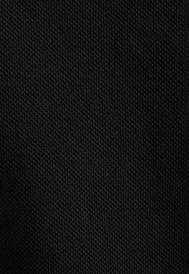 Regular Polo Shirt Uni in Schwarz |  Seidensticker Onlineshop