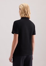 Regular Polo Shirt Uni in Schwarz |  Seidensticker Onlineshop