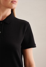 Chemise Polo Regular Manche Courte in Noir |  Seidensticker Onlineshop