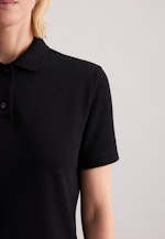 Regular Polo Shirt Uni in Schwarz |  Seidensticker Onlineshop