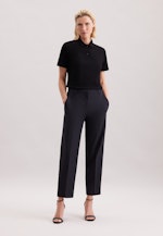 Regular Polo Shirt Uni in Schwarz |  Seidensticker Onlineshop