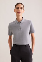 Piqué Poloshirt aus Baumwolle regular fit in Grau |  Seidensticker Onlineshop