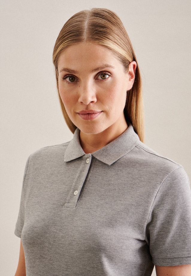 Kragen Polo Shirt Regular in Grau |  Seidensticker Onlineshop