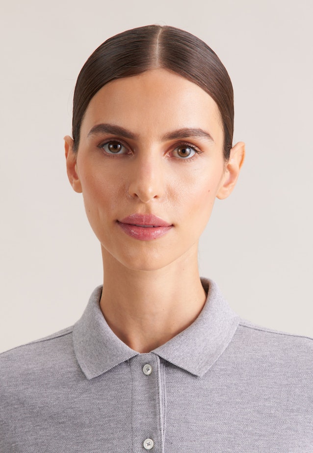 Polo en coton piqué à coupe régulière in Gris |  Seidensticker Onlineshop