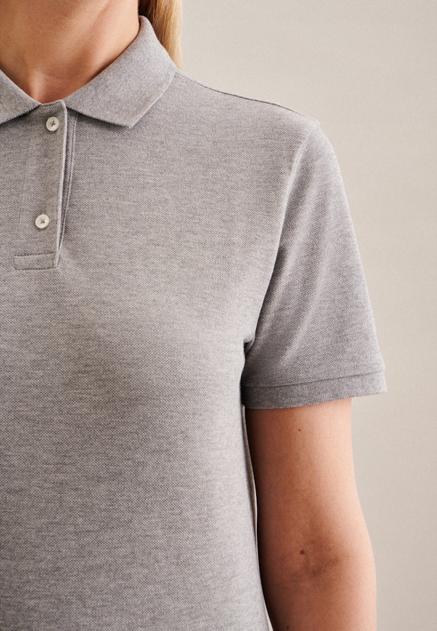 Kragen Polo Shirt Regular in Grau |  Seidensticker Onlineshop