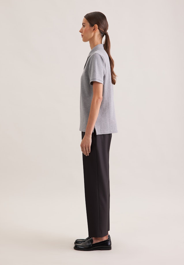 Piqué Poloshirt aus Baumwolle regular fit in Grau |  Seidensticker Onlineshop