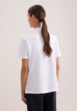 Piqué Poloshirt aus Baumwolle regular fit in Weiß |  Seidensticker Onlineshop