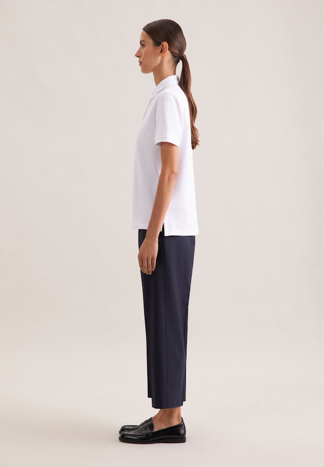 Polo en coton piqué à coupe régulière in Blanc |  Seidensticker Onlineshop