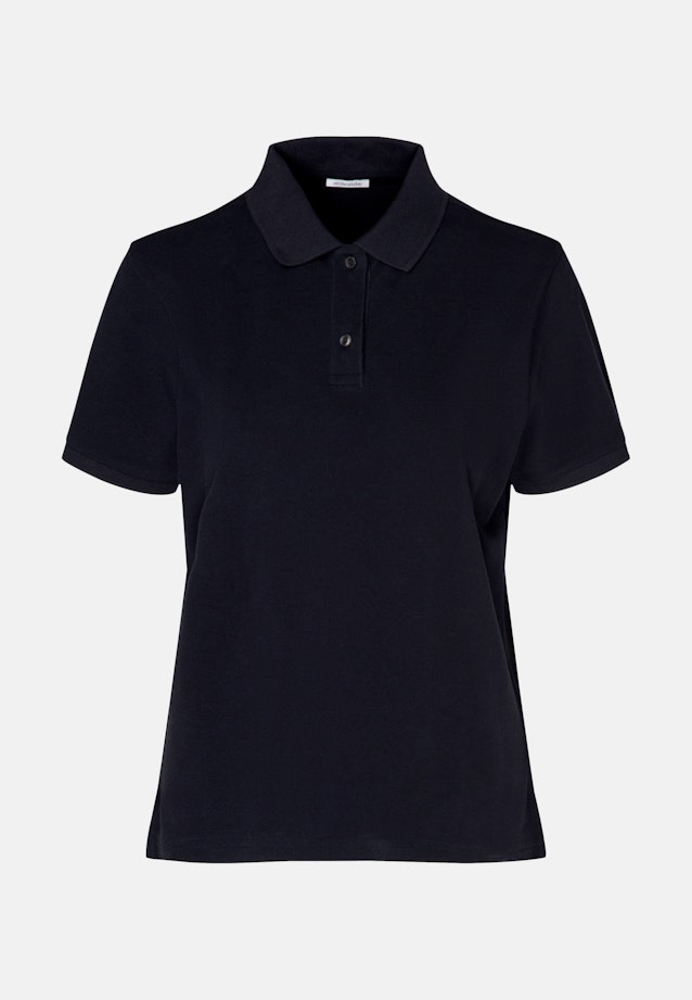 Polo en coton piqué à coupe régulière in Bleu Foncé |  Seidensticker Onlineshop