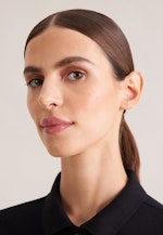 Polo en coton piqué à coupe régulière in Noir |  Seidensticker Onlineshop