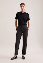 Piqué Poloshirt aus Baumwolle regular fit in Schwarz |  Seidensticker Onlineshop