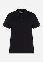 Polo en coton piqué à coupe régulière in Noir |  Seidensticker Onlineshop