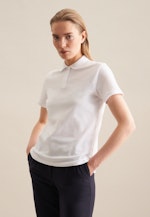 Chemise Polo Regular Manche Courte in Blanc |  Seidensticker Onlineshop