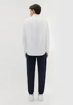 Regular Chemise décontractée Uni in Blanc |  Seidensticker Onlineshop