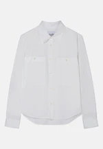 Regular Chemise décontractée Uni in Blanc |  Seidensticker Onlineshop
