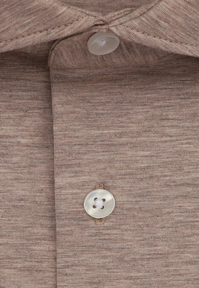 Jerseyhemd in Bruin |  Seidensticker Onlineshop