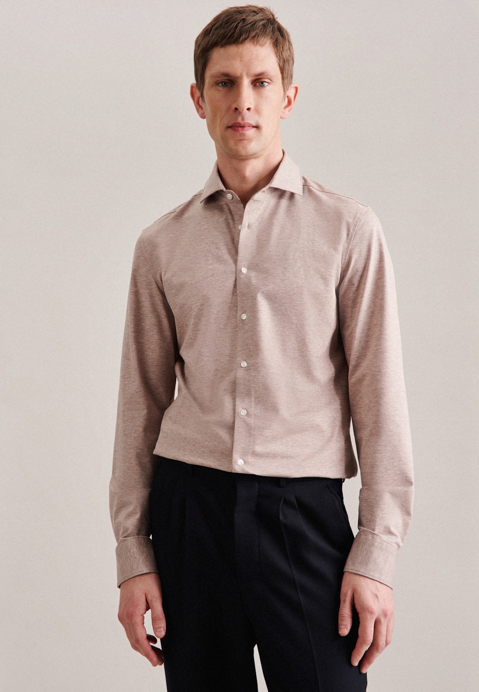 Jersey shirt in Brown |  Seidensticker Onlineshop