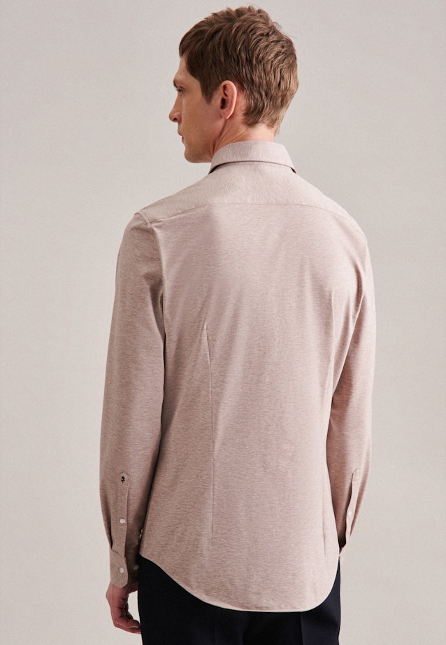 Jerseyhemd Slim in Braun |  Seidensticker Onlineshop