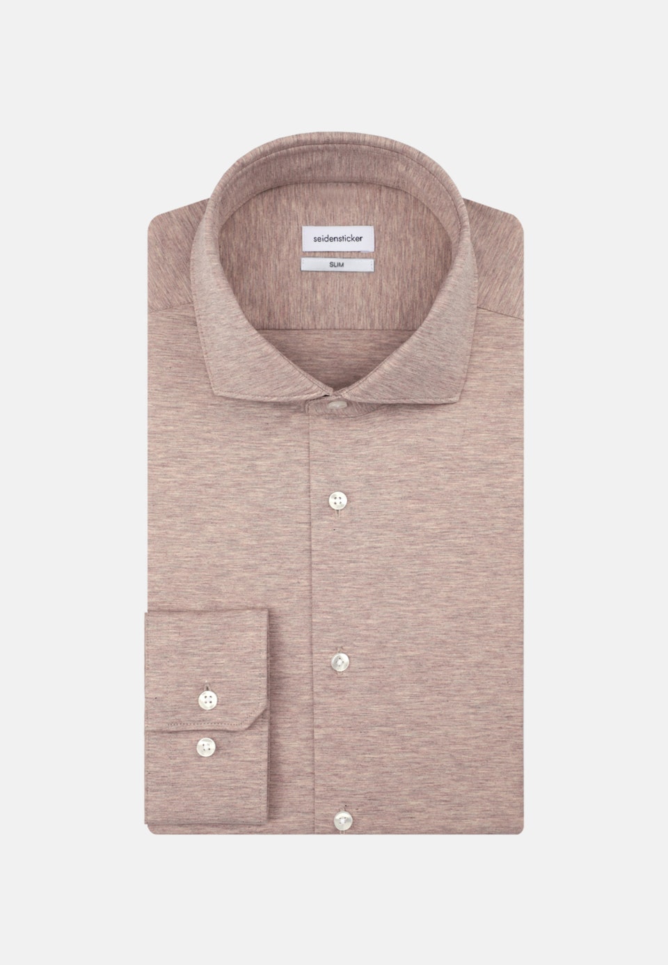 Jerseyhemd Slim in Braun |  Seidensticker Onlineshop