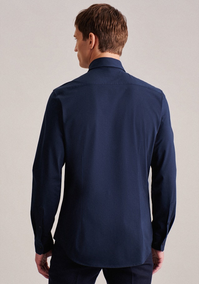 Jersey Jerseyhemd in Slim mit Kentkragen in Dunkelblau | Seidensticker Onlineshop