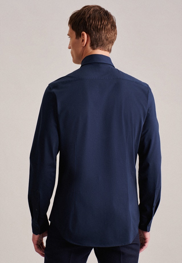 Jersey Jerseyhemd in Slim mit Kentkragen in Dunkelblau | Seidensticker Onlineshop