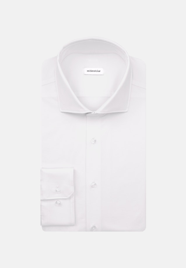 Jerseyhemd Slim in Weiß |  Seidensticker Onlineshop