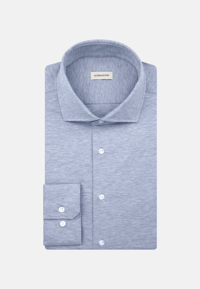 Chemise En Jersey Slim Manche Longue Sémi-Classique in Bleu Clair |  Seidensticker Onlineshop