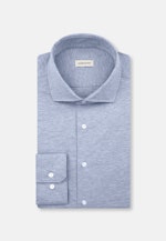 Slim Chemise en jersey Uni in Bleu Clair |  Seidensticker Onlineshop