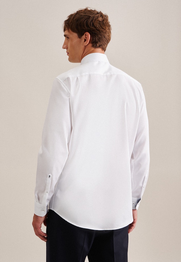 Non-iron Twill Business Shirt in Comfort with Kent-Collar in White |  Seidensticker Onlineshop