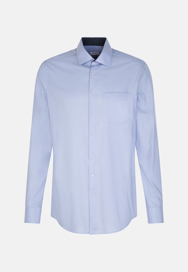 Non-iron Twill Business Shirt in Comfort with Kent-Collar in Light Blue |  Seidensticker Onlineshop