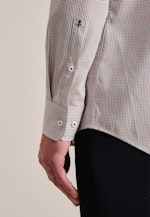 Comfort Business Hemd Karo in Braun |  Seidensticker Onlineshop