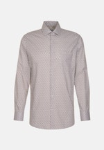 Comfort Business shirt Print in Brown |  Seidensticker Onlineshop