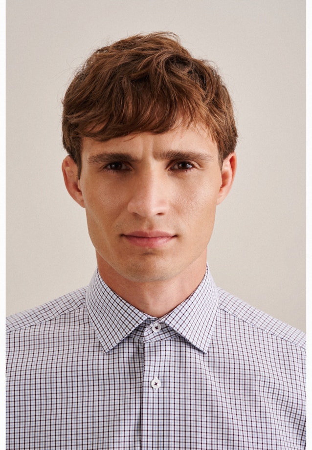 Comfort Business Hemd Karo in Rot |  Seidensticker Onlineshop