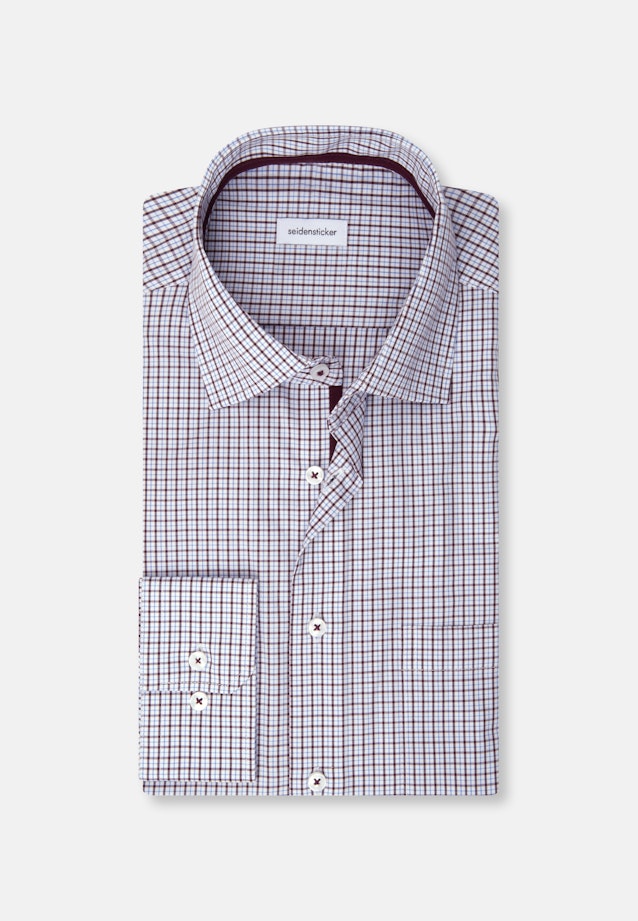 Comfort Business Hemd Karo in Rot |  Seidensticker Onlineshop