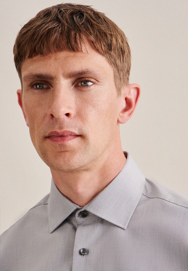 Comfort Business shirt Uni in Grey |  Seidensticker Onlineshop