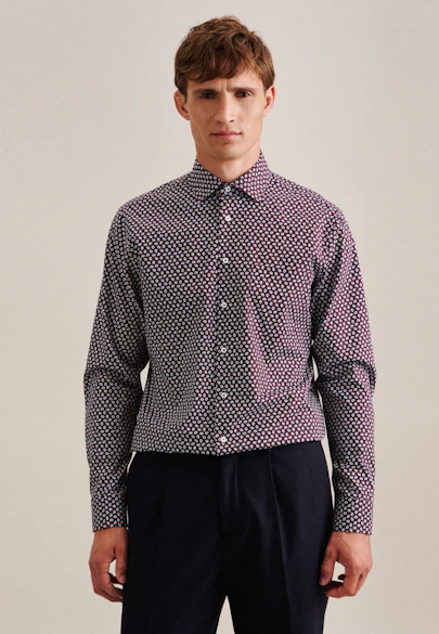Comfort Business shirt Print in Red |  Seidensticker Onlineshop
