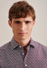 Comfort Business Hemd Druck in Rot |  Seidensticker Onlineshop