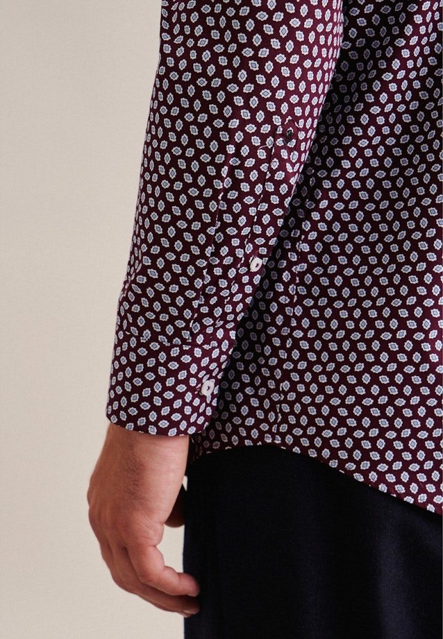 Comfort Business Hemd Druck in Rot |  Seidensticker Onlineshop