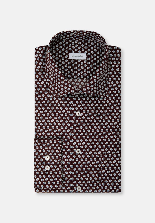 Comfort Business Hemd Druck in Rot |  Seidensticker Onlineshop