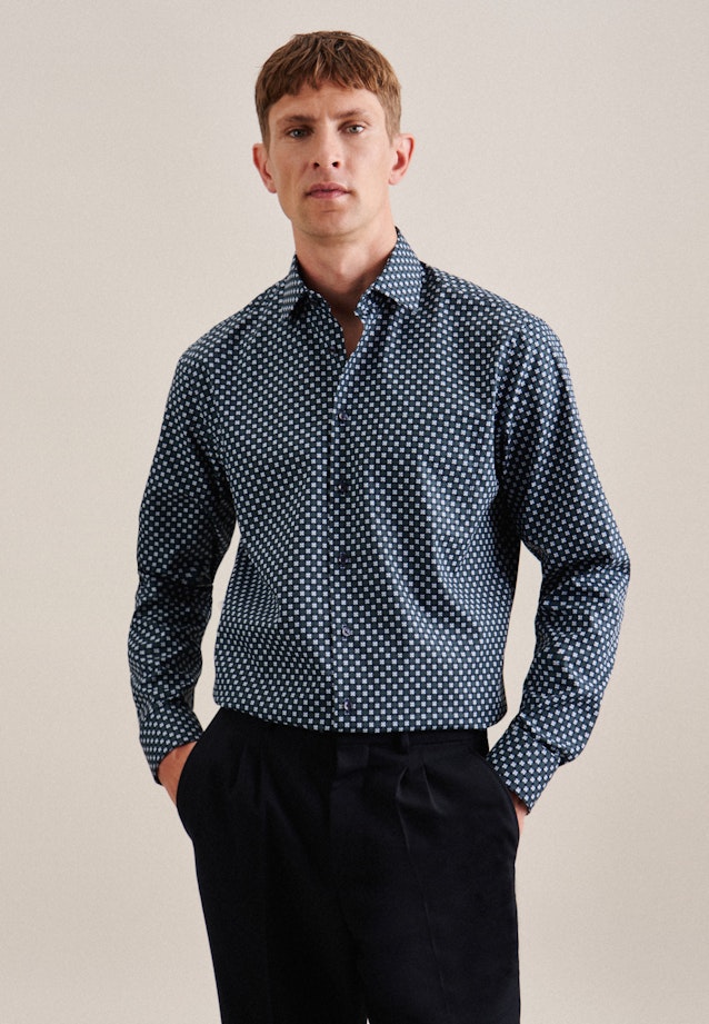 Comfort Chemise d'affaires Imprimé in Vert |  Seidensticker Onlineshop
