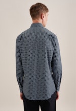 Comfort Business Hemd Druck in Grün |  Seidensticker Onlineshop